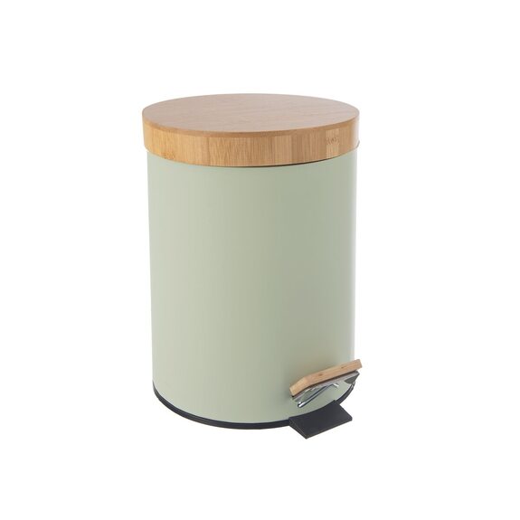 Koš odp. kov/UH s pedálem+bam. víko GREENISH 5 l