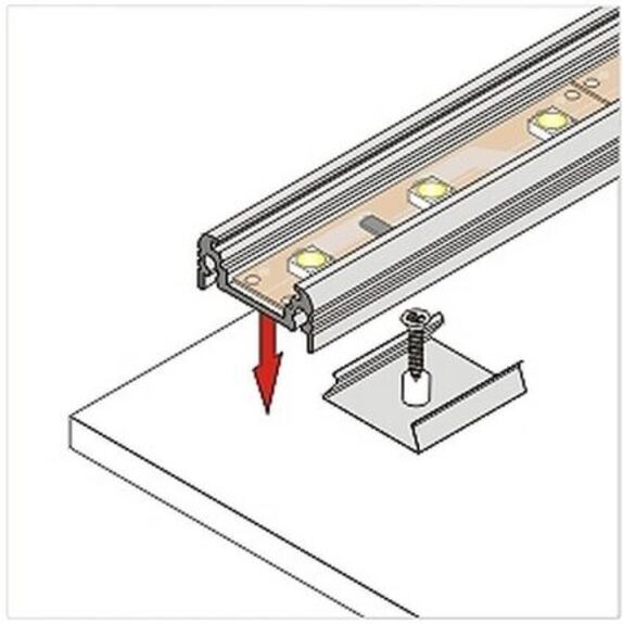 Montážní úchyt U oválný otvor, nerez ocel, ks