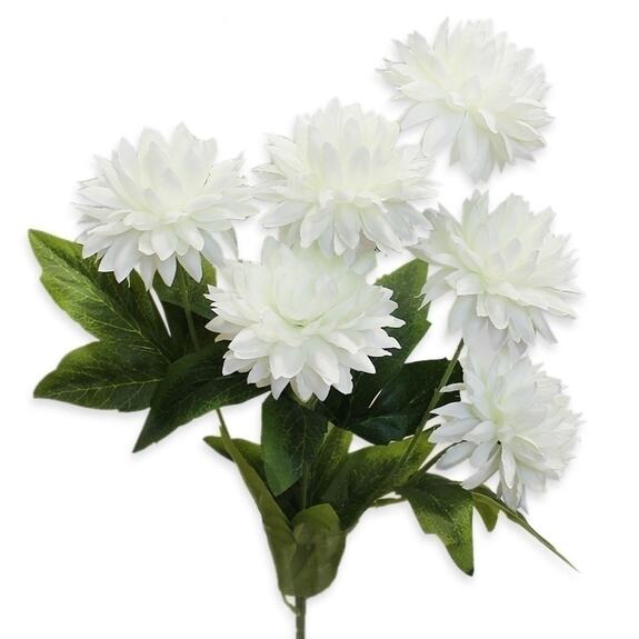 Chryzanthéma kytice x6/8,5/60cm bílá