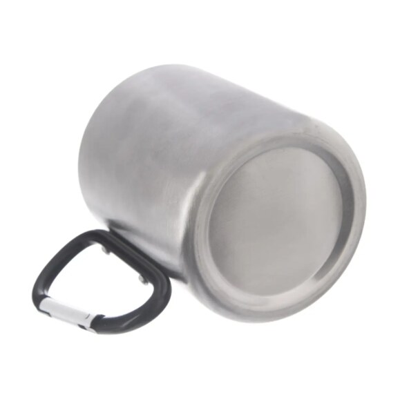 Hrnek nerez dvoustěnný+karabina 0,35 l hory