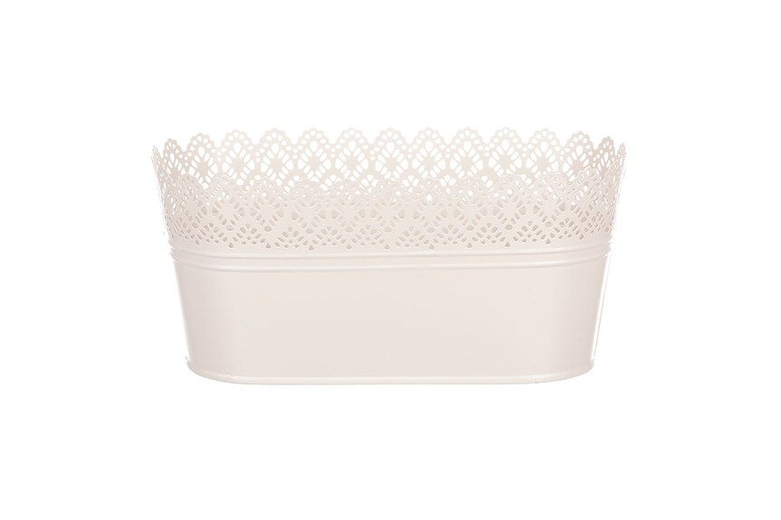 Truhlík kovový, krajkový okraj