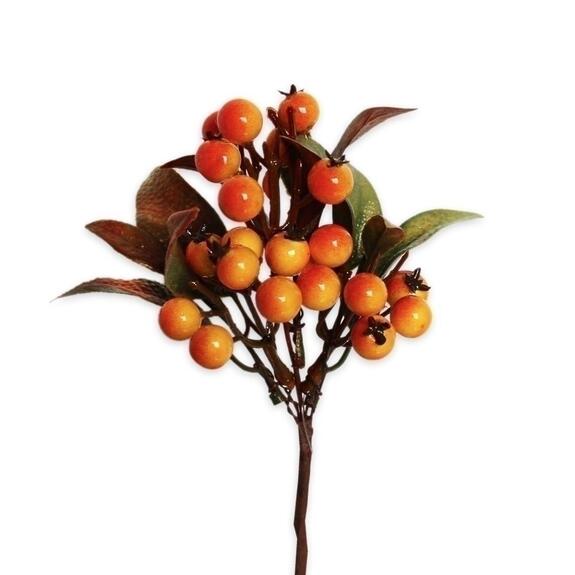 Bobule zápich pvc 17cm oranž