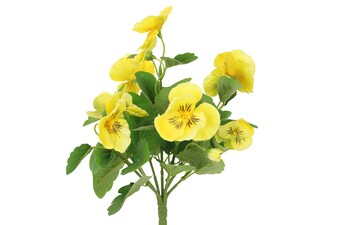 Květina umělá KT7159 Maceška, barva žlutá