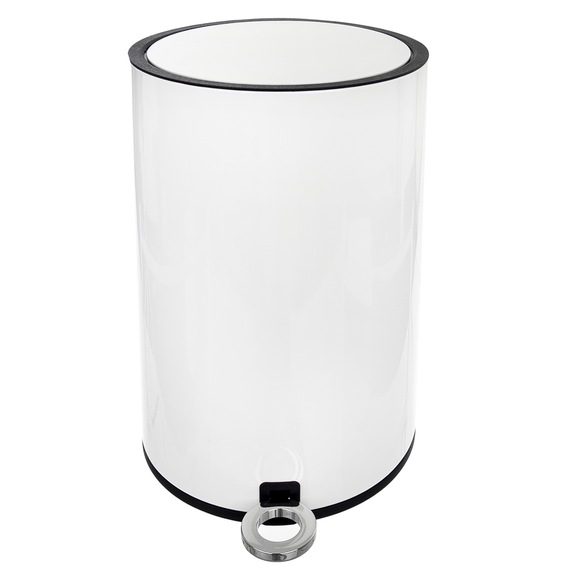 Koš odp. kov/UH s pedálem WHITE 12 l