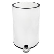 Koš odp. kov/UH s pedálem WHITE 12 l