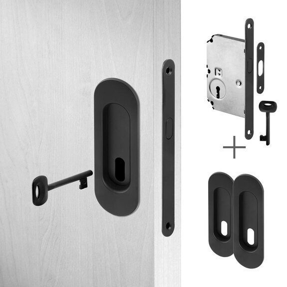 Mušle OV BB + zámek zadl. posuv BB lesklý chrom