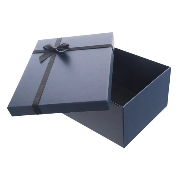 Krabice papír dárková 33x25x14 cm modrá