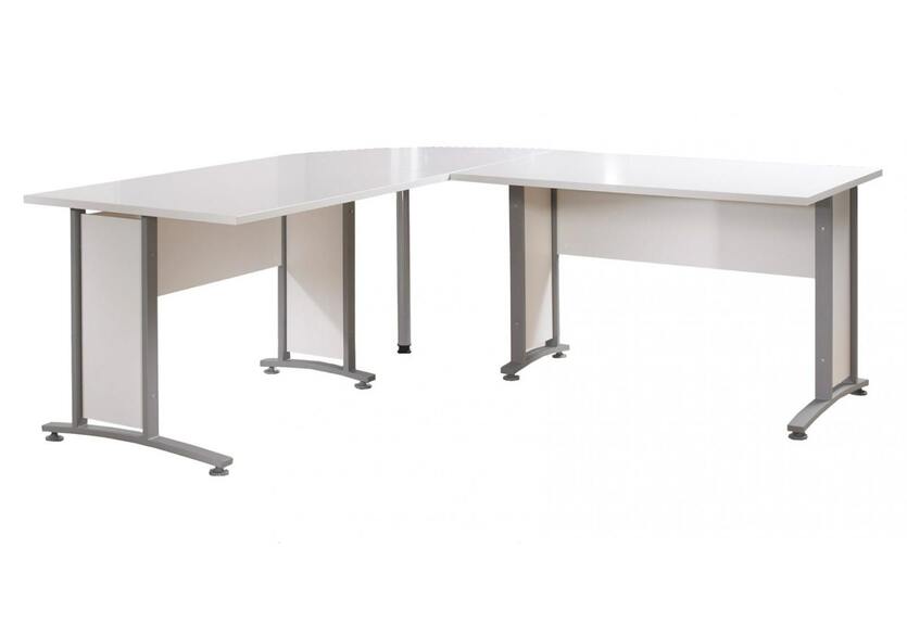 Rohové nohy stolu Office 438 silver grey