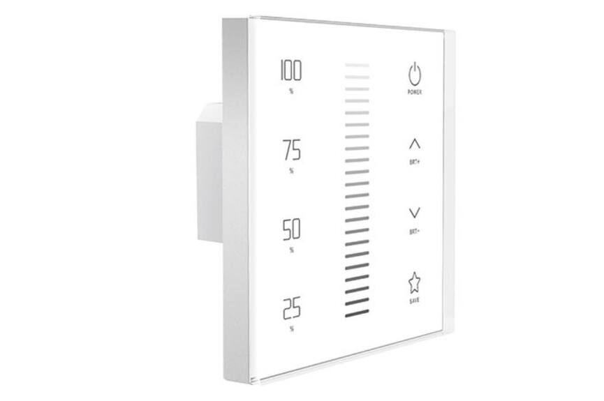 Dotykový jednozónový ovladač na stěnu B typ RF+DMX512
