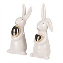 Keramický zajíc, mix 2 druhů,