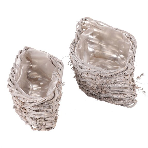 Obal proutěný ve tvaru slzy 2ks.