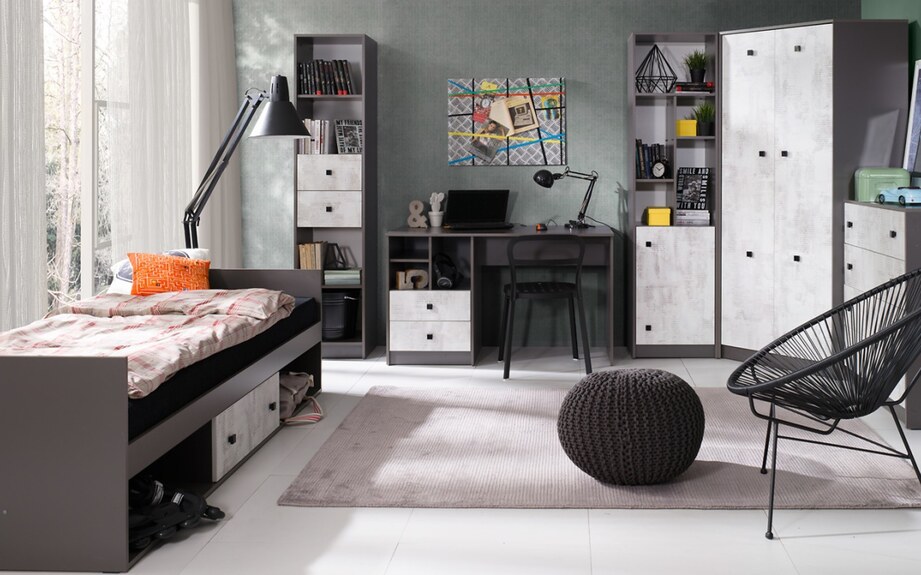 Psací stůl Falco Tomio R18 grafit/enigma