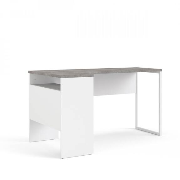 Psací stůl Felix 849 beton-bílá