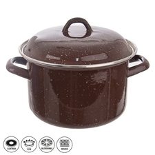 Kastrol smalt BROWN Lem 3,2 l+poklice