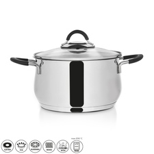 Kastrol nerez DALIE 3,3 l poklice sklo