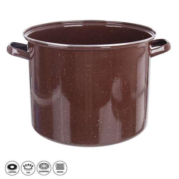 Hrnec smalt BROWN Lem 20 l