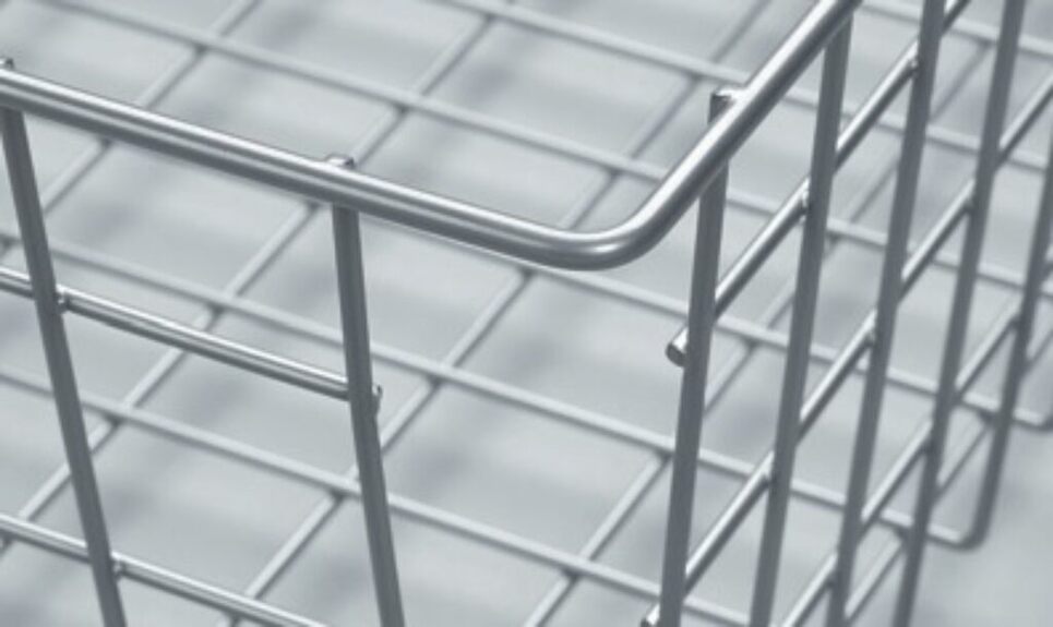 výsuvný šatní koš antracitý epoxid