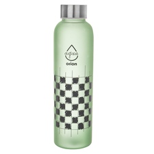 Láhev sklo/nerez víčko 0,6 l šachovnice