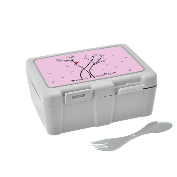 Box UH svač. Lunch 18x14x7,5 cm děl. SRDÍČKA strom