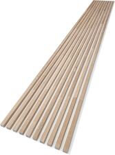 Lamelový SLAT panel masiv dub Masolo 22-18 bílý nosič