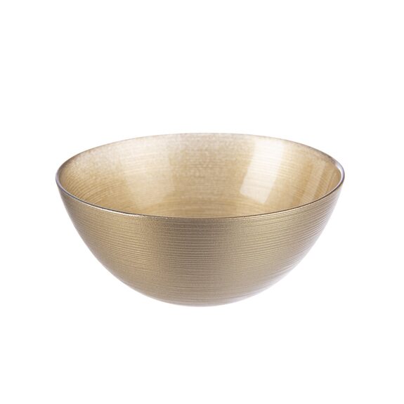 Mísa sklo pr. 15 cm zlatá