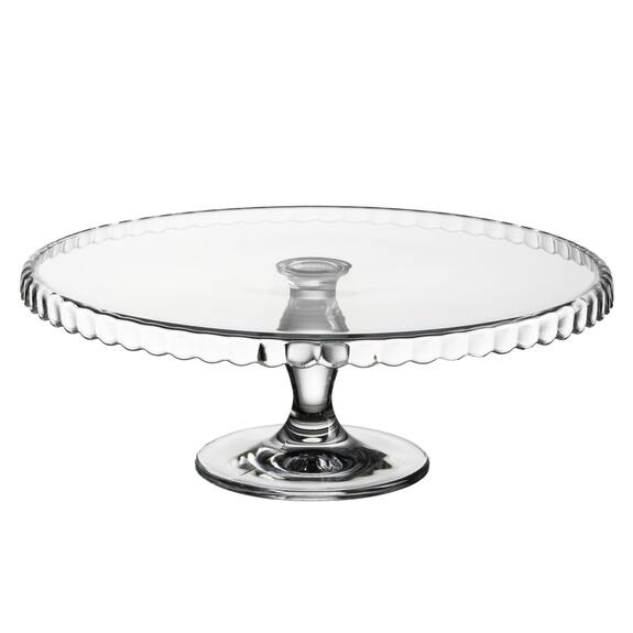 Stojan servír. sklo pr. 32 cm nožka spodní lem