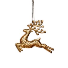 Jelen závěs kov 19cm zlatá