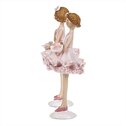 Dívka v sukni, mix 2 druhů, růžová barva, polyresin.