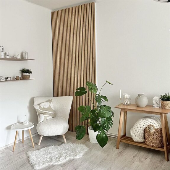 Dekorační obkladový SLAT panel akustic Dub Klasik Protipožární