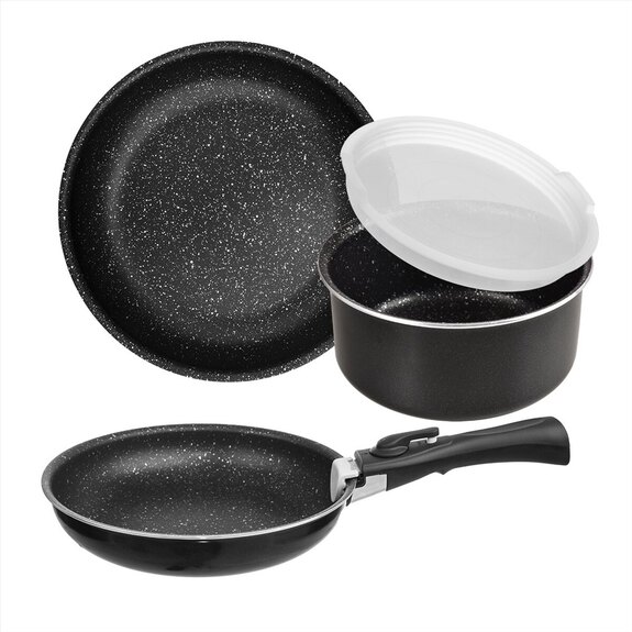 Sada nádobí GRANDE COMBI+odním. rukojeť, víko 5 dílů