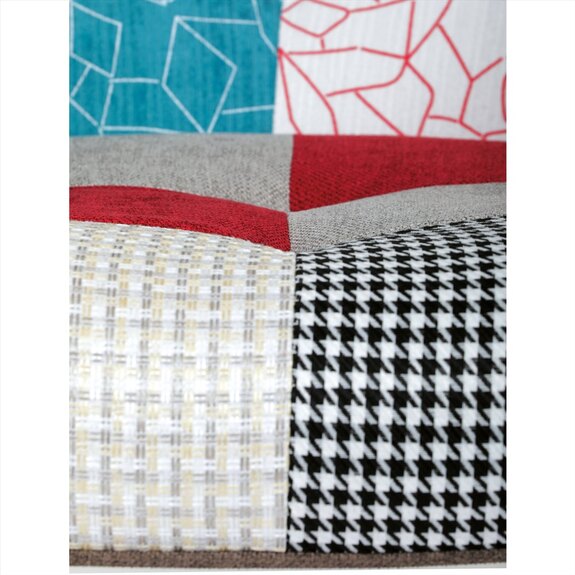 Křeslo houpací AK-374 PW2 potah patchwork látka