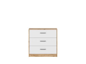 Komoda MATOS KOM3S, dub wotan/bílá mat