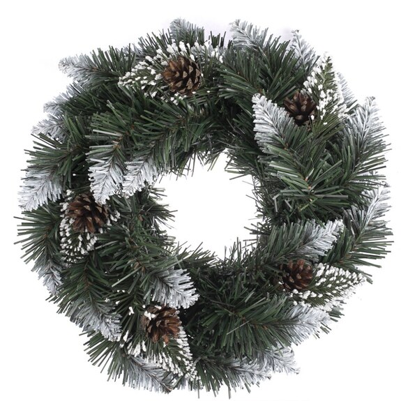 Věnec pvc 40cm bílý