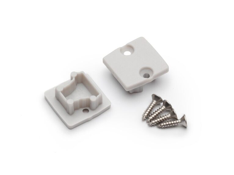 Koncovka WIRELI FLOOR12 šedá, pár