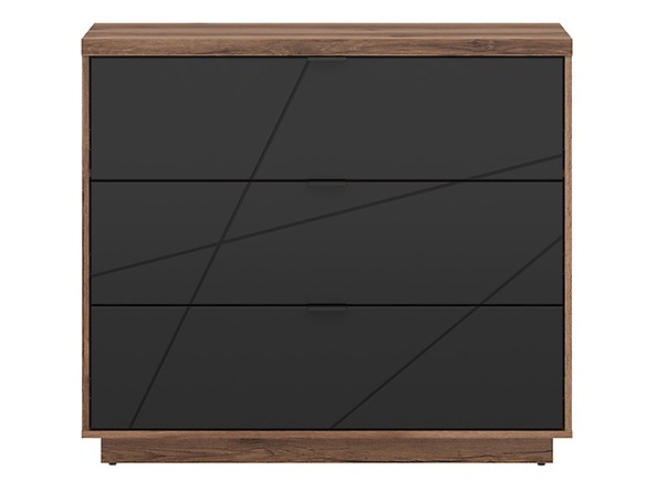 FORN KOM3S dub delano tmavý/černý mat