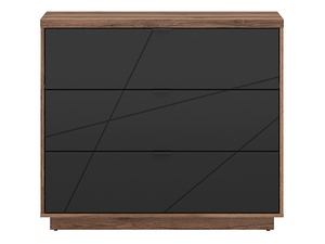 FORN KOM3S dub delano tmavý/černý mat