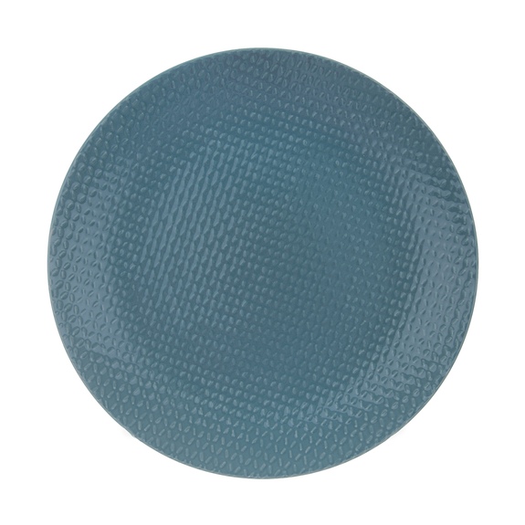 Talíř ker. dezert. RELIEF kul. pr. 21 cm petrolej.