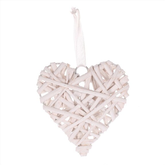 Srdce proutěné OC3773-WH