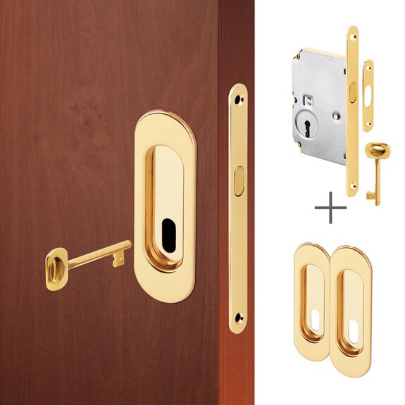 Mušle OV BB + zámek zadl. posuv BB mosaz