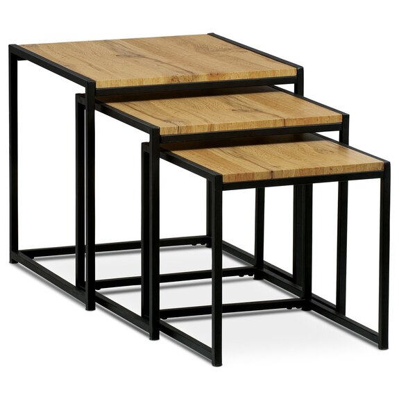 Set 3 ks odkládacích stolků AF-3003 OAK