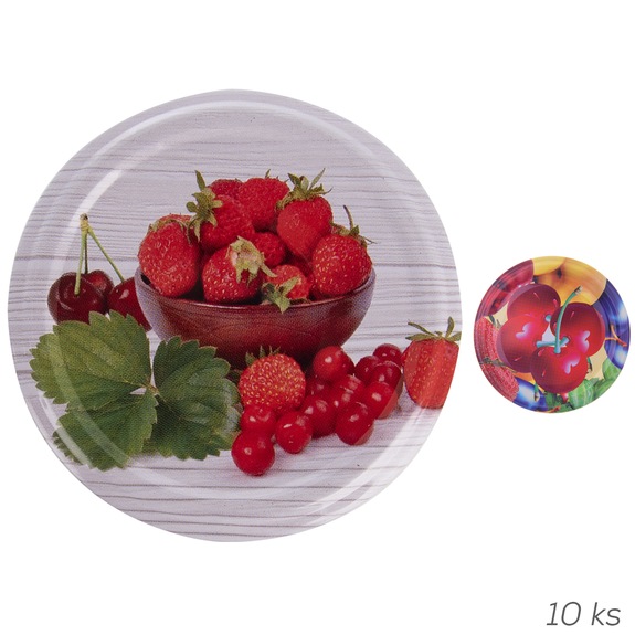 Víčko kov Bio 66 ovoce 10 ks