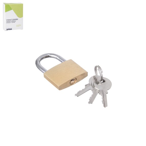 Zámek visací malý+3 klíče