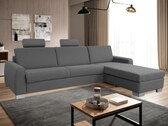 GRENADA rohová sedací souprava, levá, tmavě šedá