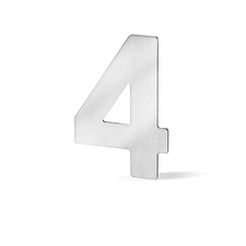 Domovní číslo "4" nerez 120mm