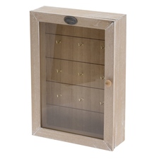 Skříňka dřevo/sklo na klíče