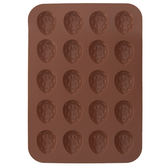 Forma silikon ořechy 20 hnědá