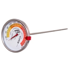 Teploměr kuch. nerez do udírny 33 cm s klipem