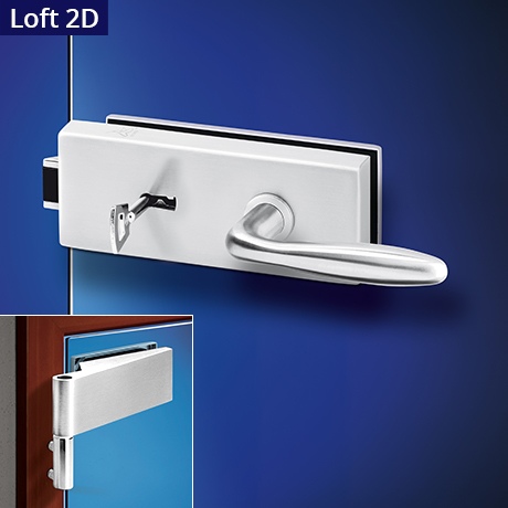 Cina Loft kování na skleněné dveře