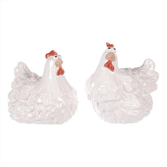 Slepice a kouhout z keramiky KEK9388 MIX