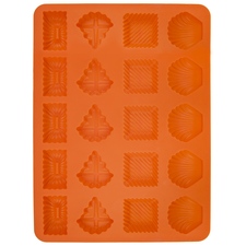 Forma silikon pracny mix tvarů 20 oranžová